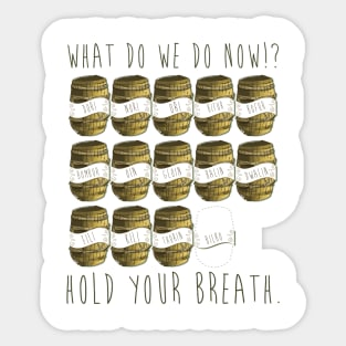 hold your breath! Sticker